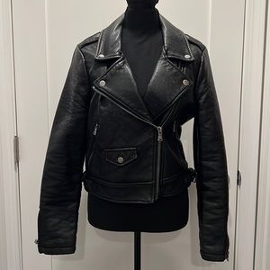Ashley Outerwear Faux Leather Moto Jacket